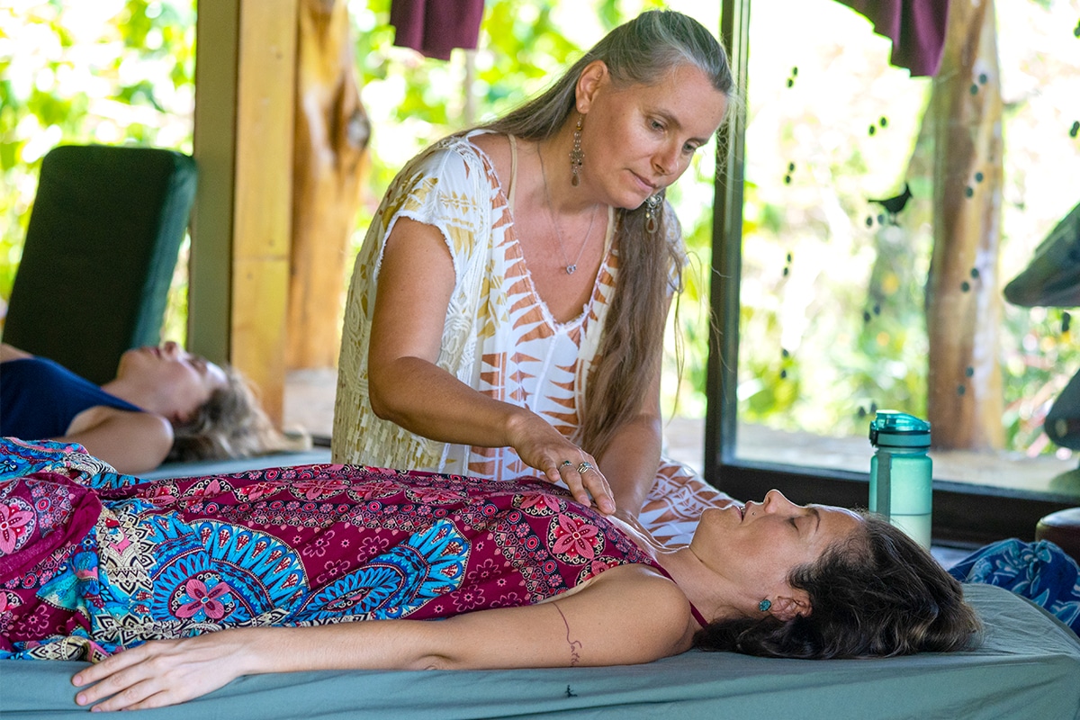 Meditation silence stillness retreat Pachamama Costa Rica spiritual awareness Community village emotional healing emotions wellness health mystery school womb flower women eco village